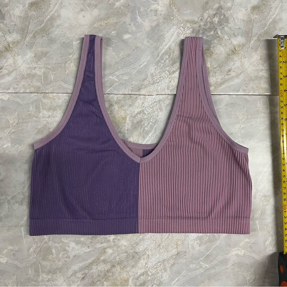 Colsie Other - Colsie Purple and Pink Bralette with Seamless Design